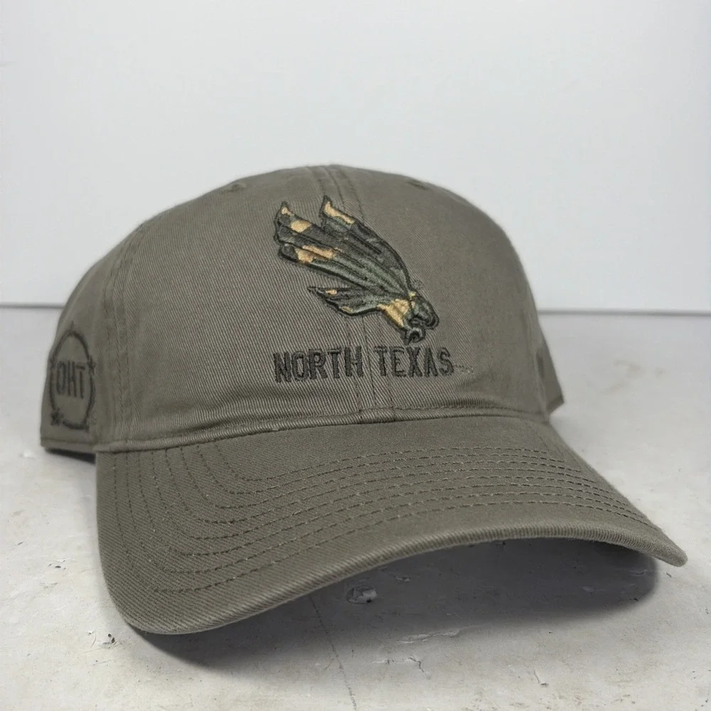 Operation Hat Trick OHT North Texas Mean Green NCAA Strap Back‎ Hat